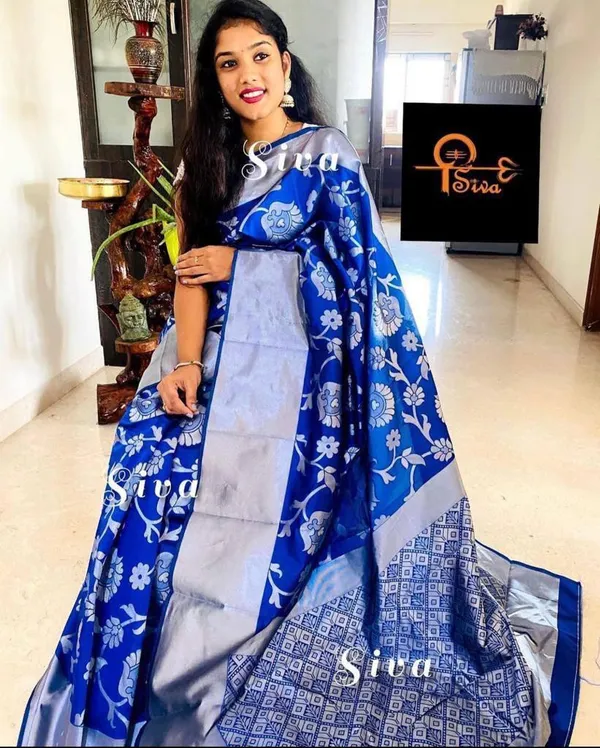 Blue_Woven_Kanjivaram_Silk_Saree_with_Saree_Cover
